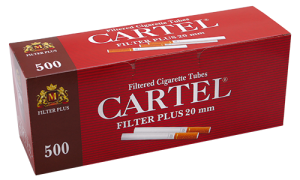 Празни цигари с филтър Cartel 500 20мм - 20 кутии 