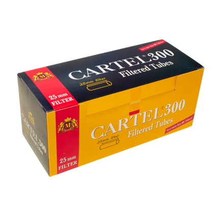 Cigarette Filtered tubes CARTEL 300 - 25 mm filter