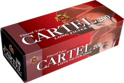 Празни цигари с филтър Cartel 200 20мм - 50 кутии 