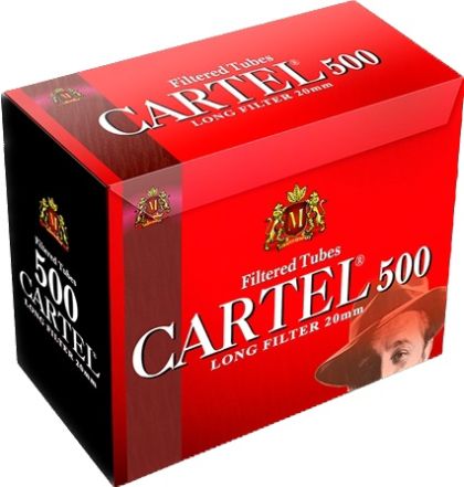 Празни цигари с филтър Cartel 500 20мм - 20 кутии 