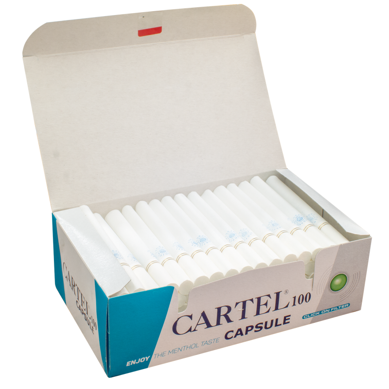  Cartel Click Menthol Filter Tubes Pack of 100