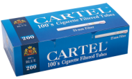 Cigarette filtered tubes CARTEL 100's BLUE