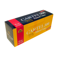 Cigarette Filtered Tubes CARTEL 500 - 25 mm filter