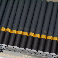 Black Filtered cigarette tubes IMPERATOR 100 Carbon 20 mm BLACK & GOLD