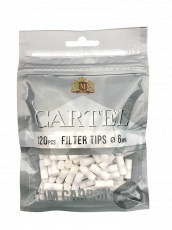 Filter tips CARTEL Carbon Slim Long 6 mm / 22 mm x 120 pcs.