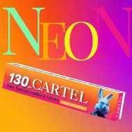 ДИСПЛЕЙ Супер дълги и супер тънки НЕИЗБЕЛЕНИ хартийки CARTEL 130 mm + филтри NEON Collection x 24 бр.