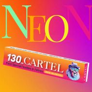 ДИСПЛЕЙ Супер дълги и супер тънки НЕИЗБЕЛЕНИ хартийки CARTEL 130 mm + филтри NEON Collection x 24 бр.