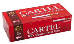 Празни цигари с филтър Cartel 100's RED  - 50 кутии 