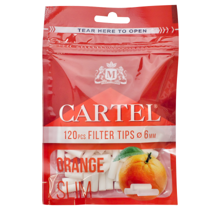 Ароматни филтри CARTEL портокал 6 мм х 120 бр.
