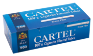 Cigarette tubes CARTEL 100's BLUE x 50 boxes